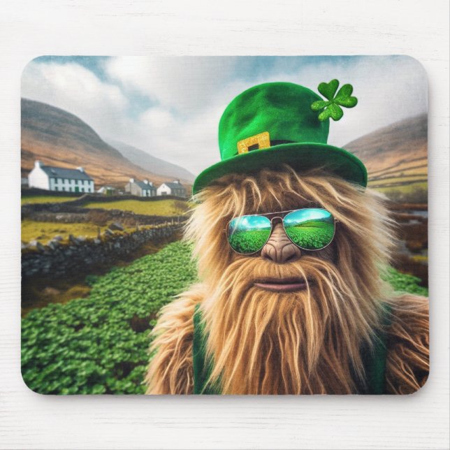 An Irish Sasquatch Mouse Mat (Front)
