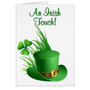 An Irish Touch Leprechaun Clove Hat in Grass B;ank