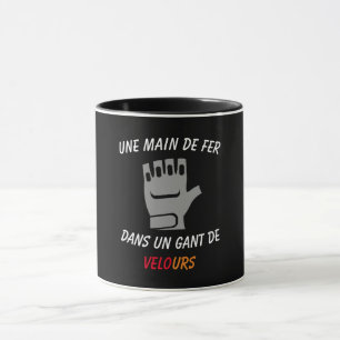 An iron hand in a velvet glove (bicycle, urs) mug