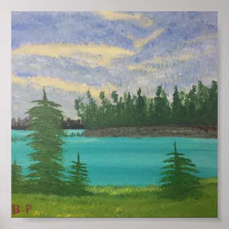 An Island in an Island Lake Poster