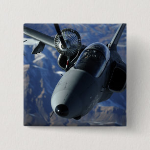 An Italian AMX is refueled by a KC-10A Extender 15 Cm Square Badge