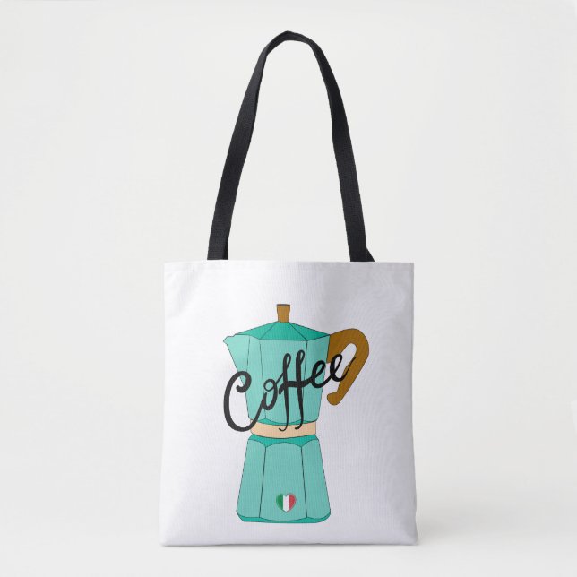 An Italian coffee moka Tote Bag (Front)