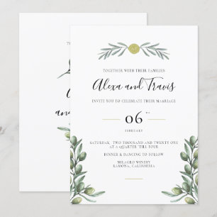 An Italian Garden Wedding Invitation