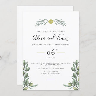 An Italian Garden Wedding Invitation