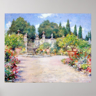 An Italian Garden - William Merritt Chase, Poster