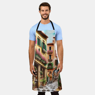 An Italian Street Scene Ephemera Design Series 11 Apron