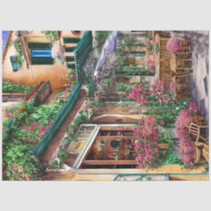 An Italian Street Scene Ephemera Design Series 12 Tissue Paper