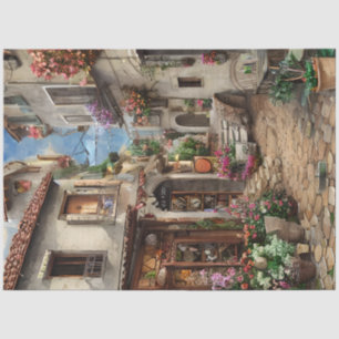 An Italian Street Scene Ephemera Design Series 14 Tissue Paper