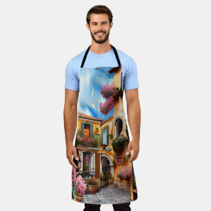 An Italian Street Scene Ephemera Design Series 16 Apron
