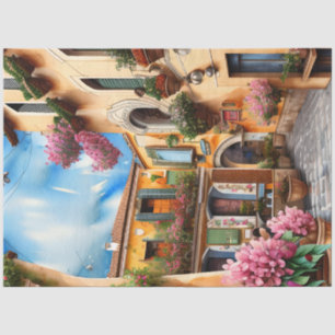 An Italian Street Scene Ephemera Design Series 16 Tissue Paper