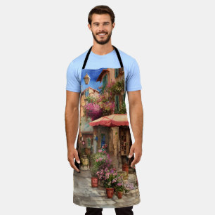 An Italian Street Scene Ephemera Design Series 18 Apron