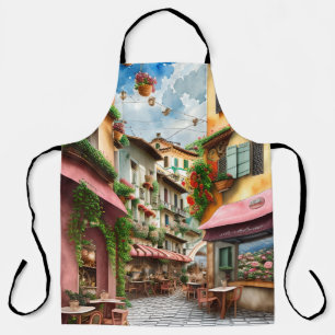 An Italian Street Scene Ephemera Design Series 19 Apron