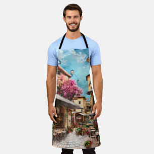 An Italian Street Scene Ephemera Design Series 20 Apron