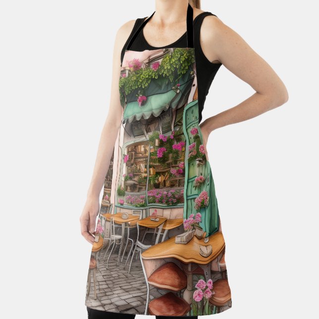 An Italian Street Scene Ephemera Design Series 21 Apron (Insitu)