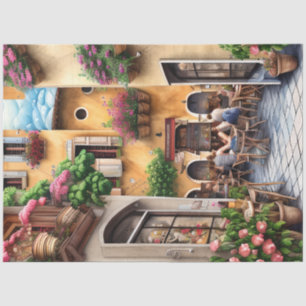 An Italian Street Scene Ephemera Design Series 22 Tissue Paper