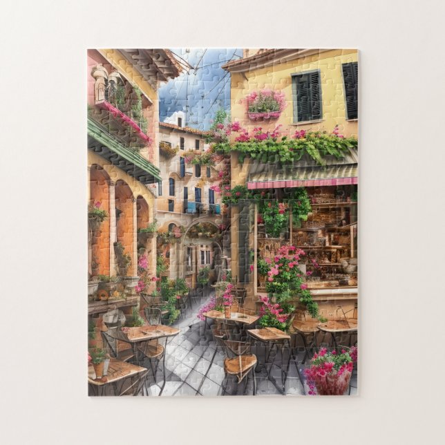 An Italian Street Scene Ephemera Design Series 23 Jigsaw Puzzle (Vertical)