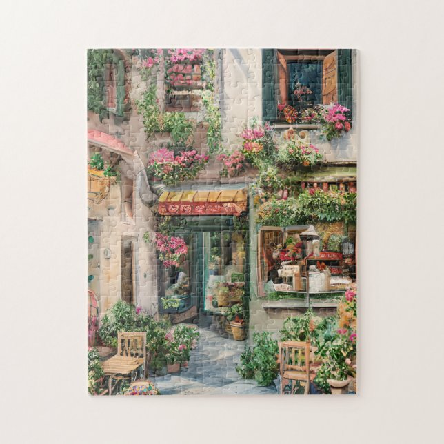 An Italian Street Scene Ephemera Design Series 24 Jigsaw Puzzle (Vertical)