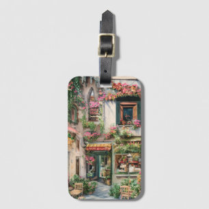 An Italian Street Scene Ephemera Design Series 24 Luggage Tag