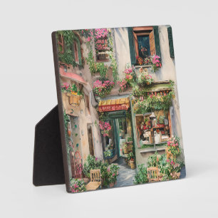 An Italian Street Scene Ephemera Design Series 24 Plaque