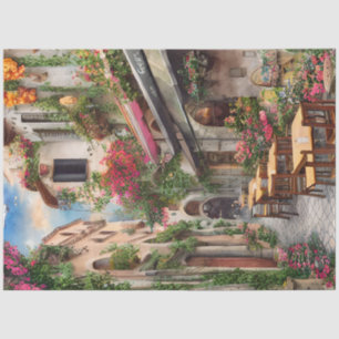 An Italian Street Scene Ephemera Design Series 4 Tissue Paper