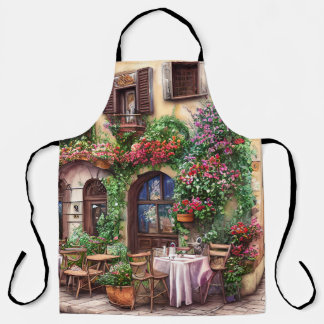 An Italian Street Scene Ephemera Design Series 5 Apron