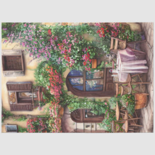 An Italian Street Scene Ephemera Design Series 5 Tissue Paper