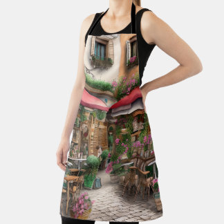 An Italian Street Scene Ephemera Design Series 6 Apron