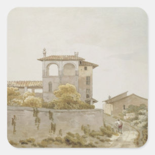 An Italian Villa Square Sticker