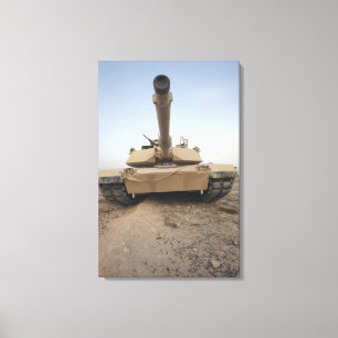 An M-1A1 Main Battle Tank Canvas Print
