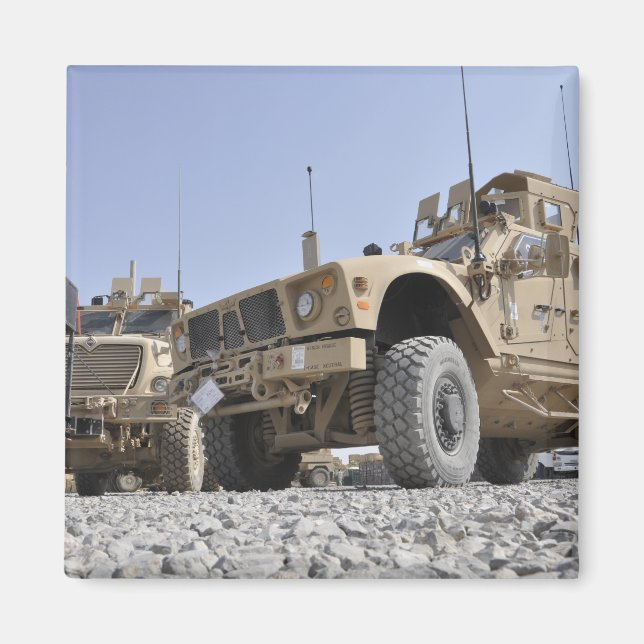 An M-ATV Mine Resistant Ambush Protected vehicl Magnet (Front)