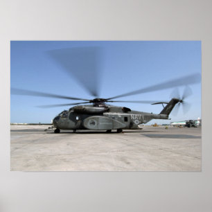 An MH-53E Sea Dragon helicopter Poster