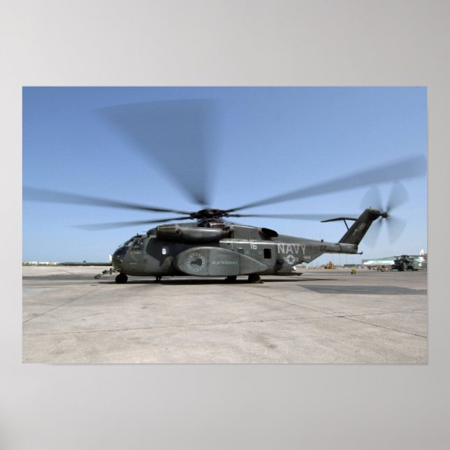 An MH-53E Sea Dragon helicopter Poster (Front)