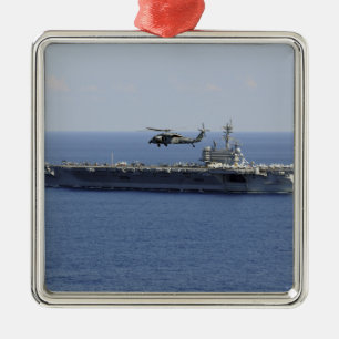 An MH-60S Seahawk helicopter Metal Tree Decoration