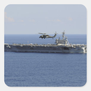 An MH-60S Seahawk helicopter Square Sticker