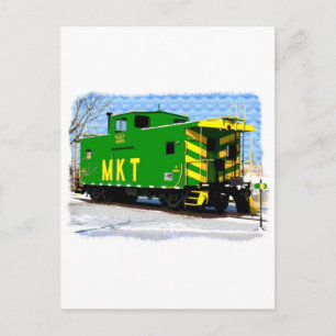 An MKT Caboose Postcard