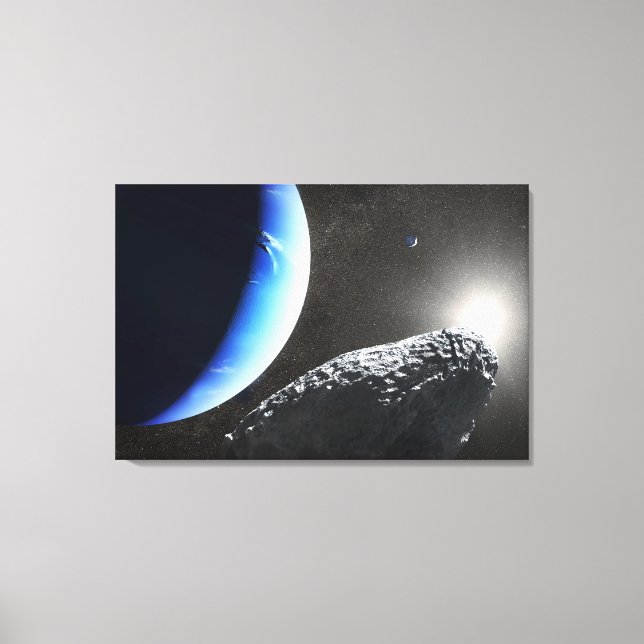 An Neptune's Tiny Moon Hippocamp. Canvas Print (Front)