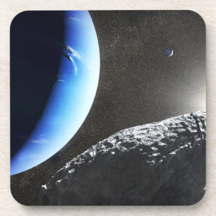 An Neptune's Tiny Moon Hippocamp. Coaster