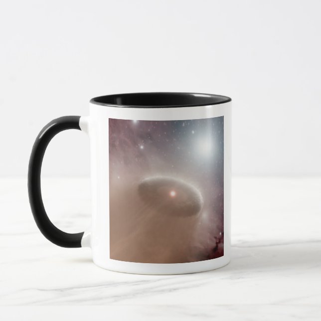 An O-star just behind a young, cooler star Mug (Left)