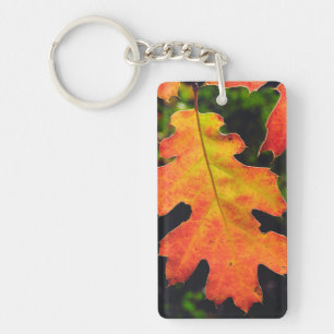An Oak Leaf in Six Rivers National Forrest Key Ring