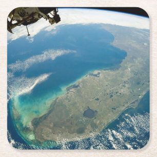 An Oblique Florida, On The Southeastern Coast Square Paper Coaster