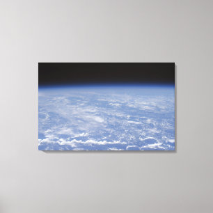 An oblique horizon view of the Earth's atmosphe Canvas Print