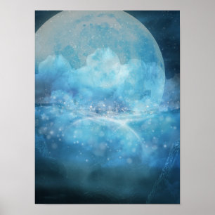 An Ocean Blue Poster