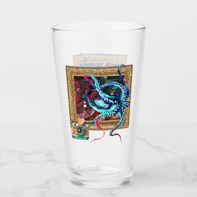 An Octopus, A Camera, And A Dark Map Glass (Front)
