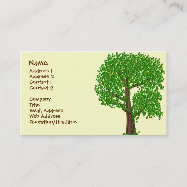 An Odd Tree Business Card (Front)