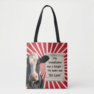 An Ode to Heritage and Humour: 'Sir Loin' Tote Bag