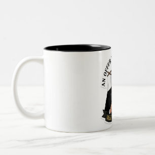An Offer You Cant Refuse - Classic Noir Mafia Don Two-Tone Coffee Mug