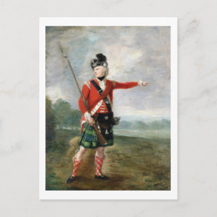 An Officer of the Light Company of the 73rd Highla Postcard