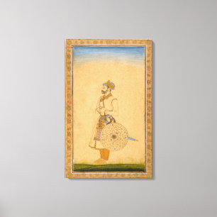An Officer, standing, with sword and shield, from Canvas Print