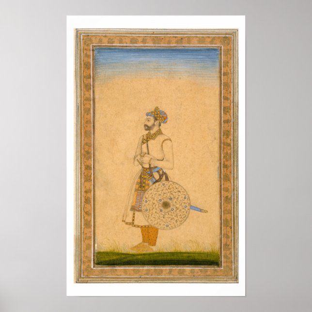 An Officer, standing, with sword and shield, from Poster (Front)
