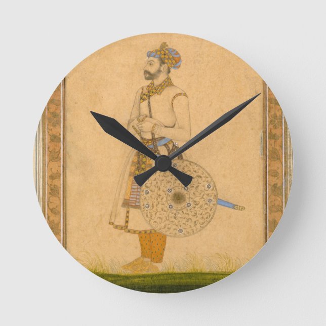 An Officer, standing, with sword and shield, from Round Clock (Front)